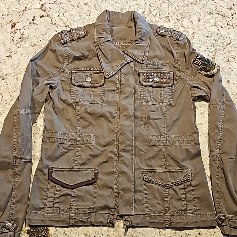 GUESS VINTAGE JACKET  Military Style